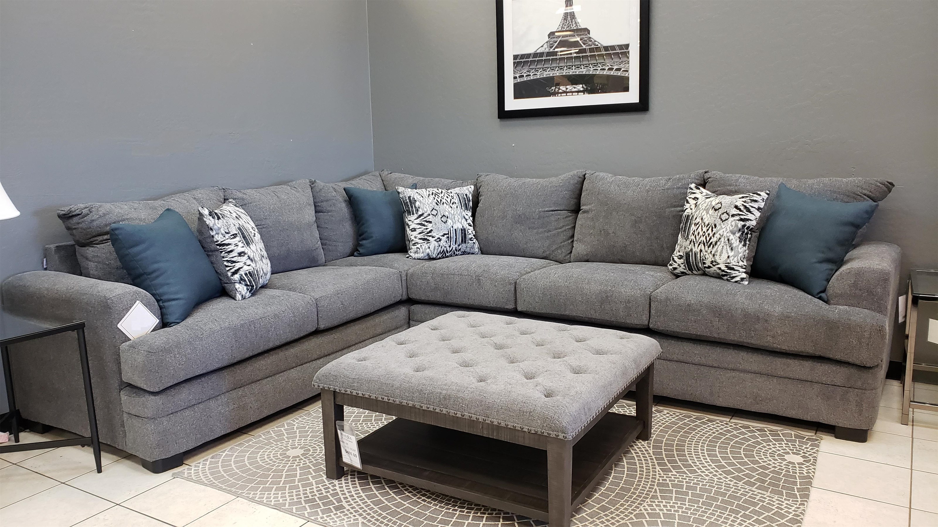 Sorenton slate store raf chaise sectional